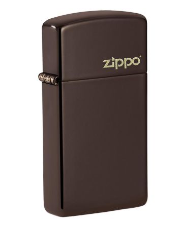 26958 Slim® Brown Zippo Logo