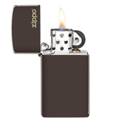 26958 Slim® Brown Zippo Logo