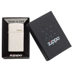 26960 Slim® Mercury Glass Zippo Logo