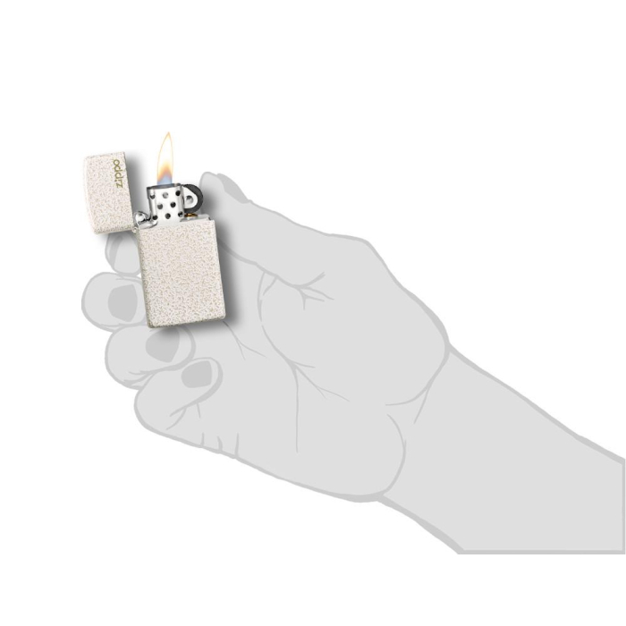 26960 Slim® Mercury Glass Zippo Logo
