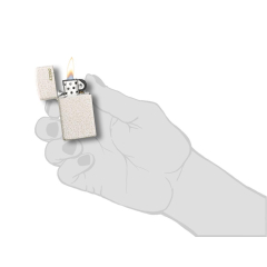 26960 Slim® Mercury Glass Zippo Logo