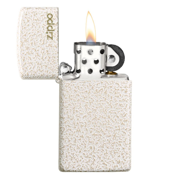 26960 Slim® Mercury Glass Zippo Logo