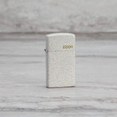 26960 Slim® Mercury Glass Zippo Logo