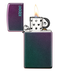 26962 Slim® Iridescent Zippo Logo