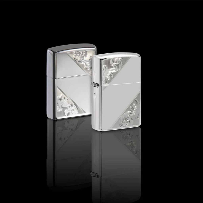 28025 Sterling Silver Diagonal Filigree
