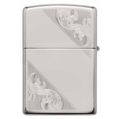 28025 Sterling Silver Diagonal Filigree