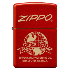 26077 Zippo Logo Globe
