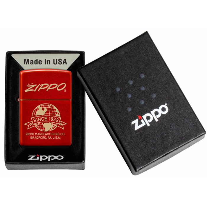 26077 Zippo Logo Globe