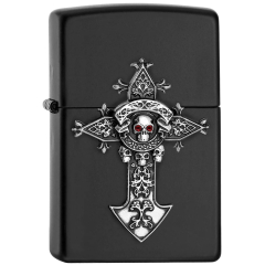 26372 Cross with Skull Emblem