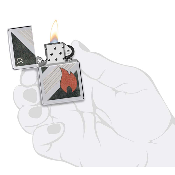 22072 Zippo 32 Flame Design