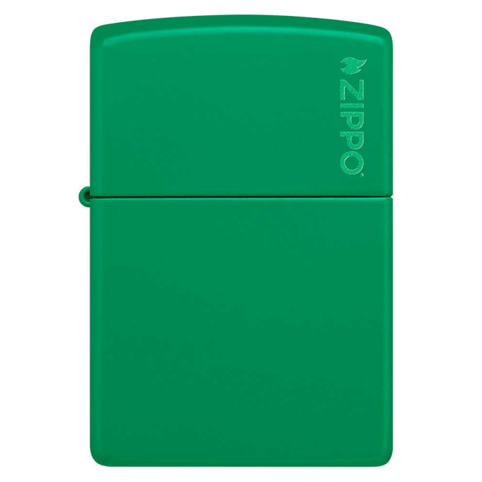 26107 Grass Green Matte Zippo Logo