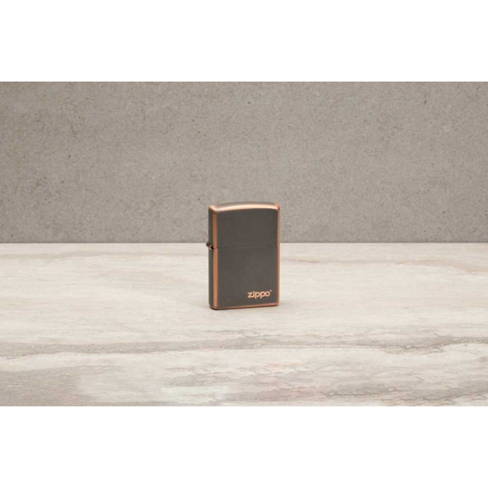 27005 Rustic Bronze Zippo Logo