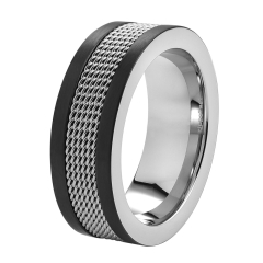 Prsten Zippo Mesh Band Ring