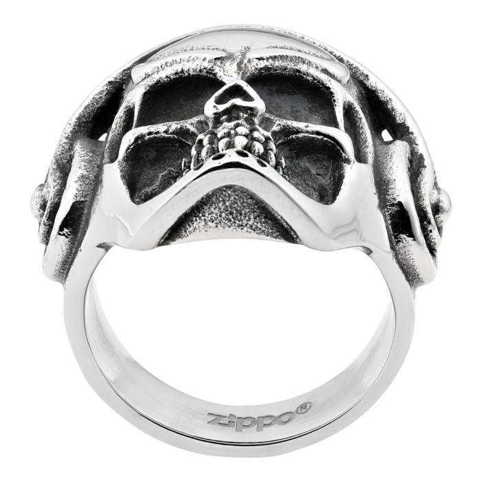 Prsten Zippo Headphone Skull Ring