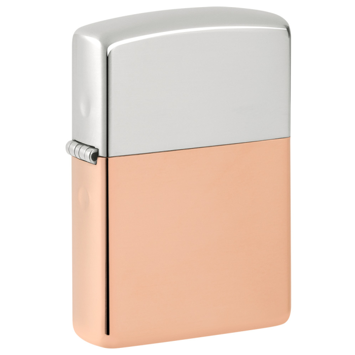 28029 Zippo Bimetal Case - Sterling Silver Lid