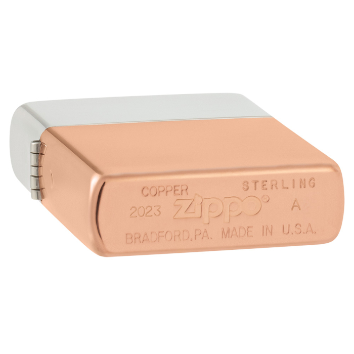 28029 Zippo Bimetal Case - Sterling Silver Lid